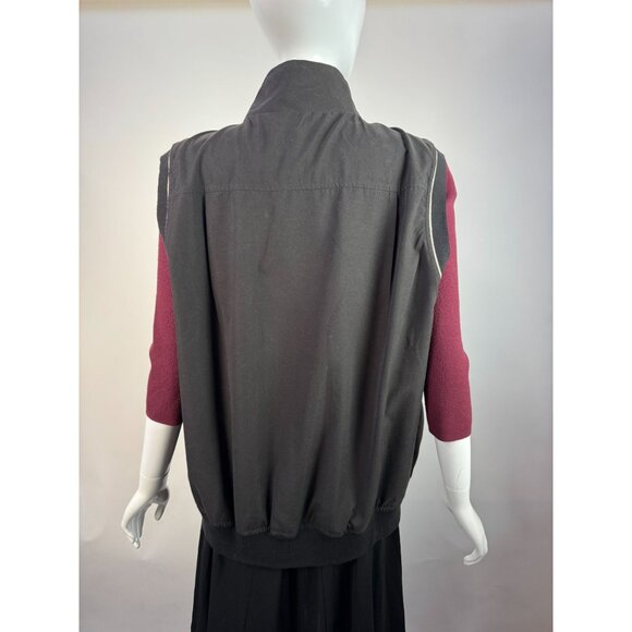 Vintage Elendale Colonial Country Club Embroidered Black Vest XL 100% Polyester - Picture 10 of 16